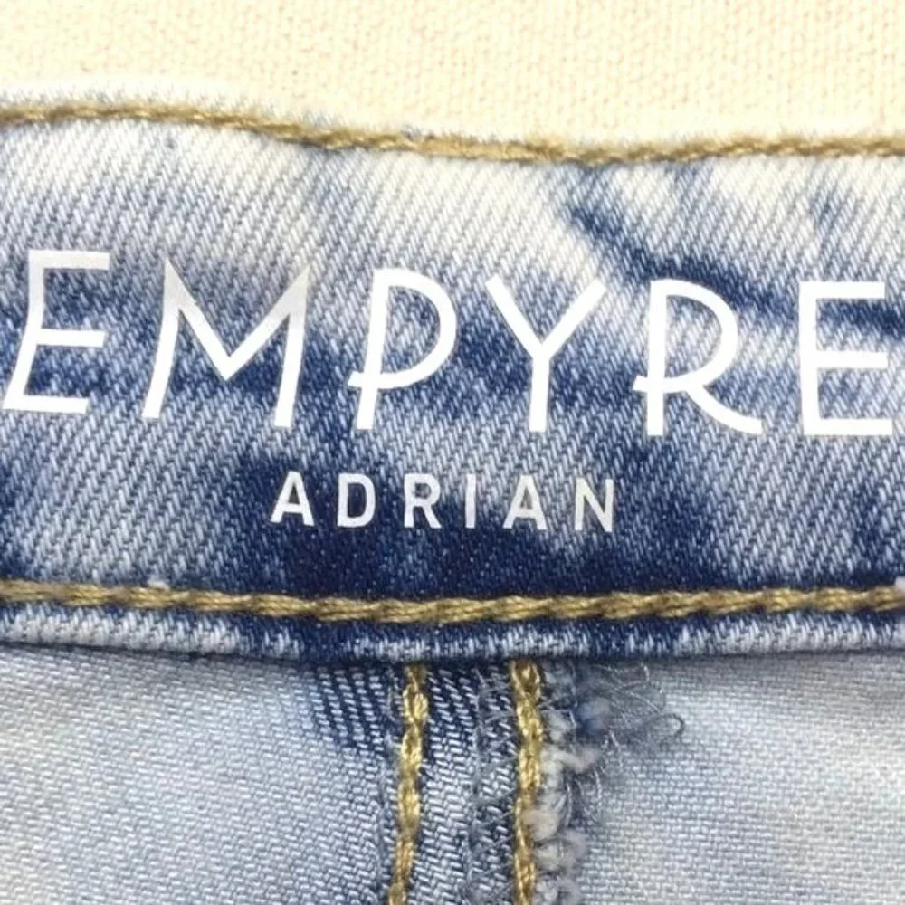 Empyre Adrian High Waisted Cut Offs Blue Denim Jean Shorts Juniors Size 5 New - Picture 5 of 9